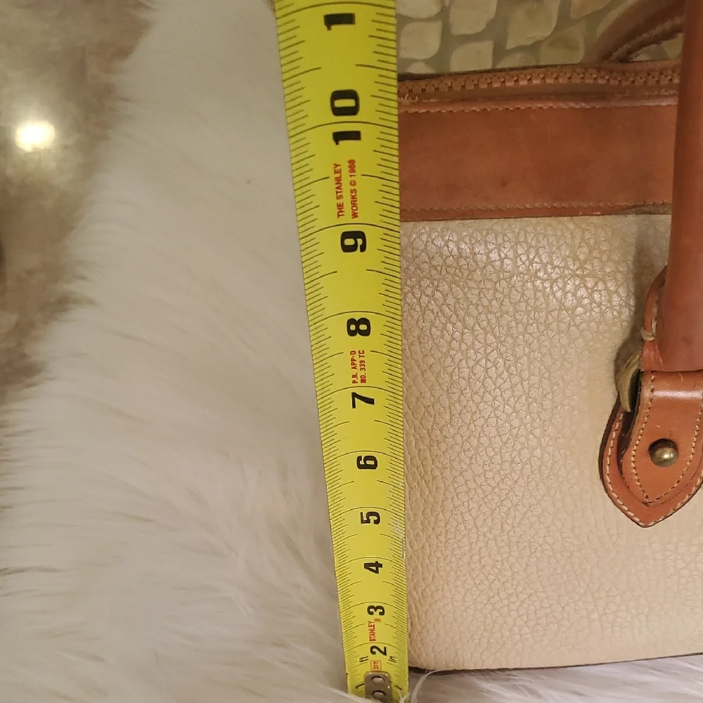 Dooney & Bourke Cream and Brown Satchel - Picture 9 of 16